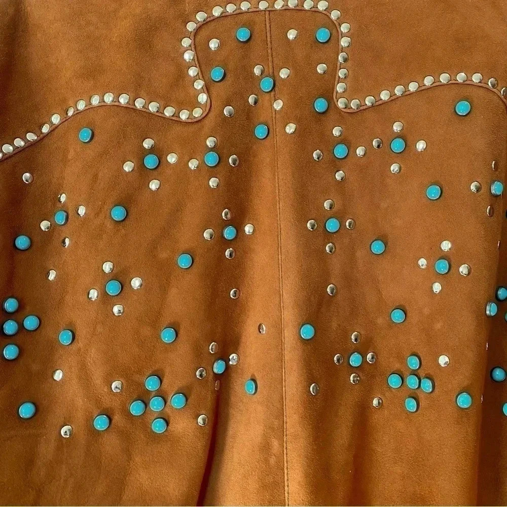 NWT Free People Dan Cassab Ennio Suede Jacket Brown Small - Picture 9 of 17
